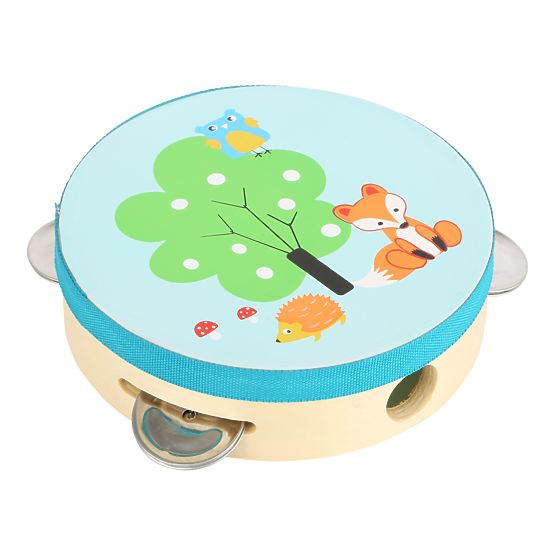 Small Foot Tambourin en bois avec anche