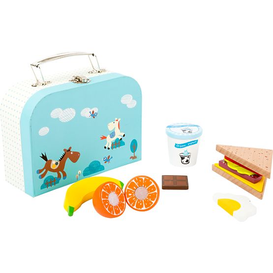 Small Foot Valise à goûter bleue