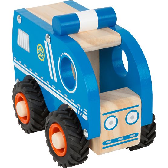small foot Voiture de police en bois