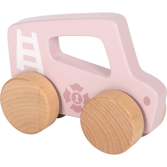 small foot Voiture en bois à pousser Rose