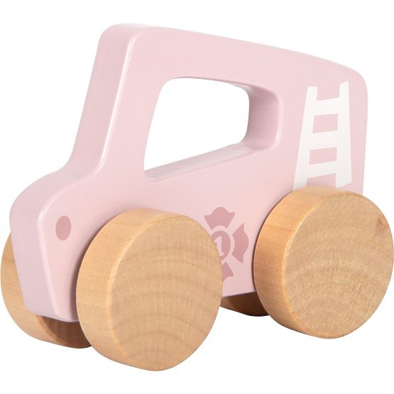 small foot Voiture en bois à pousser Rose