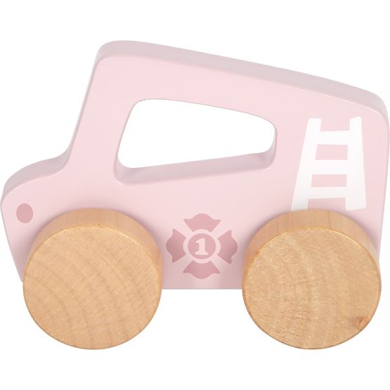 small foot Voiture en bois à pousser Rose