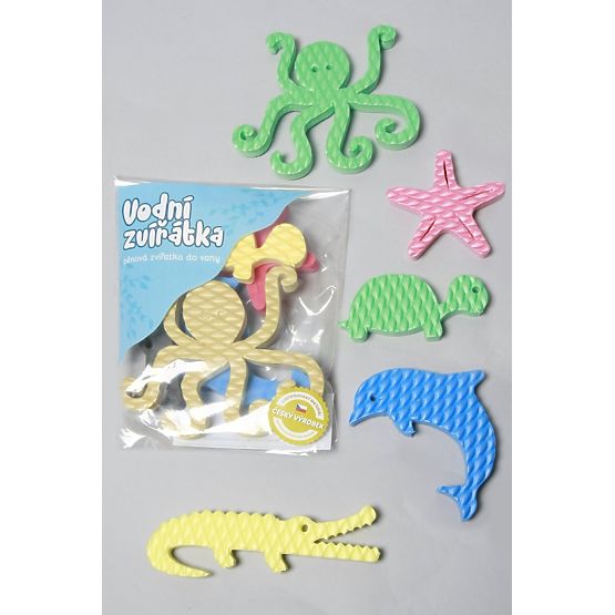 Autocollants pour bain moussant - Animaux aquatiques