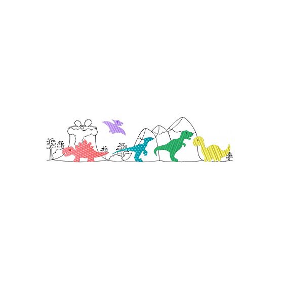 Autocollants pour bain moussant - Dinosaures