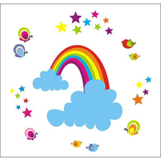 Stickers décoratifs Arc-en-ciel