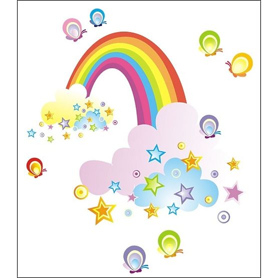 Stickers décoratifs Arc-en-ciel