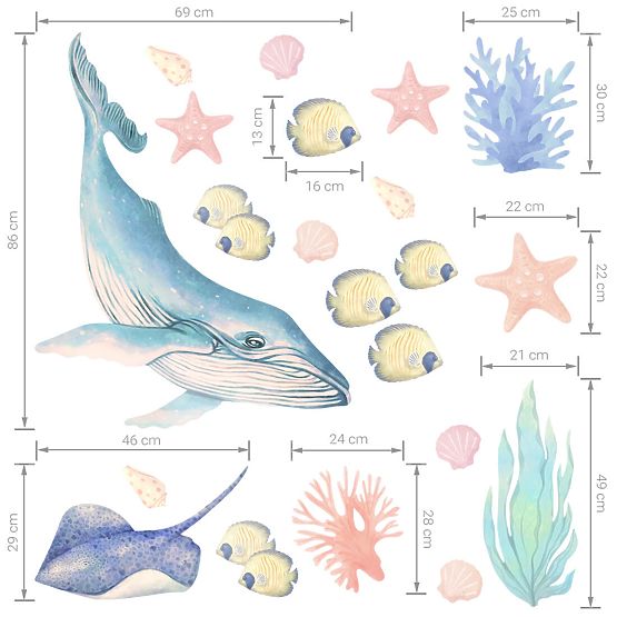 Stickers muraux Animaux des océans