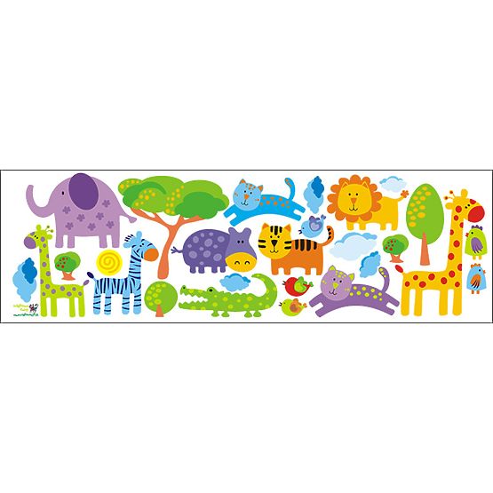 Stickers muraux Animaux du safari (LR)