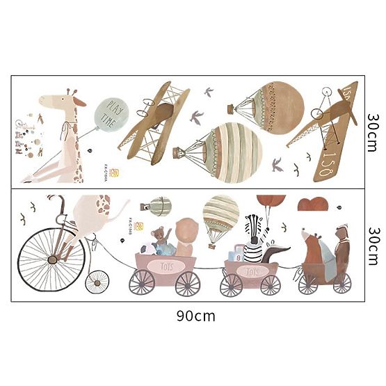 Stickers muraux - Ballons et nuages