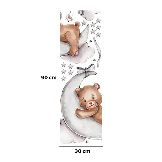 Stickers muraux - Ourson sur la lune