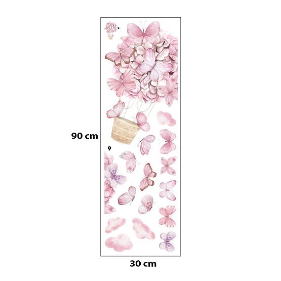 Stickers muraux - Papillons roses