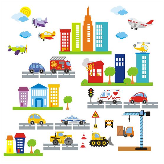 Stickers muraux VILLE