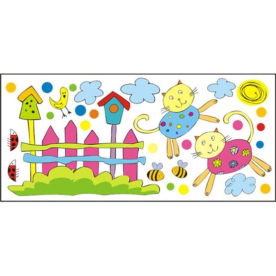 Stickers pour fenêtre - Chats - 0,3 m2
