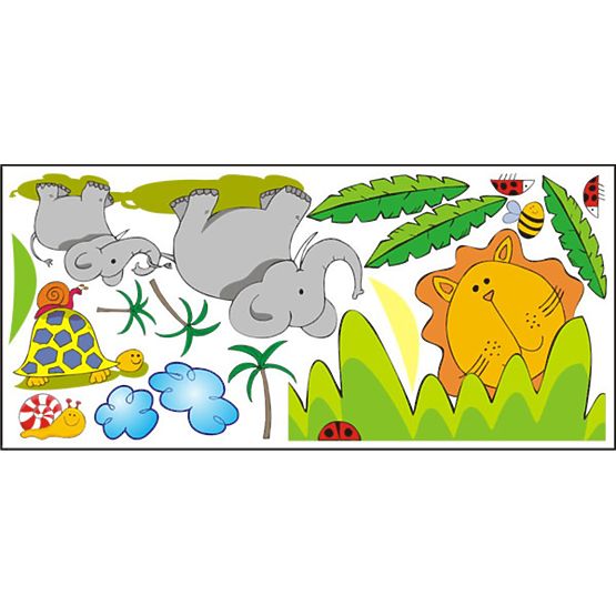 Stickers pour fenêtre - Safari motif 1 - 0,3 m2