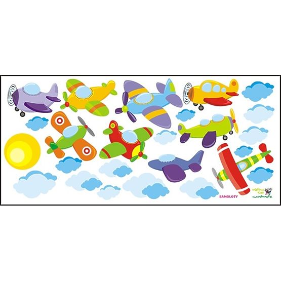 Stickers pour fenêtres Avions - 0,3 m2