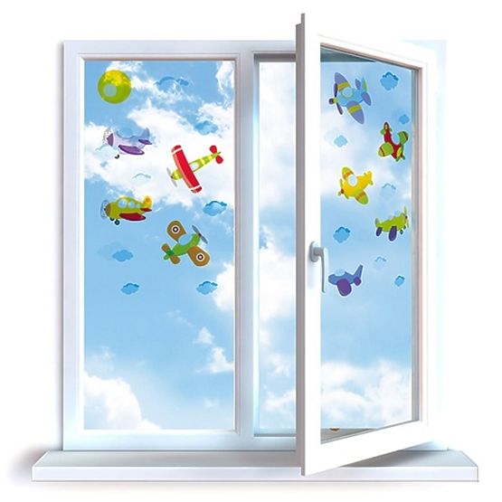 Stickers pour fenêtres Avions - 0,3 m2