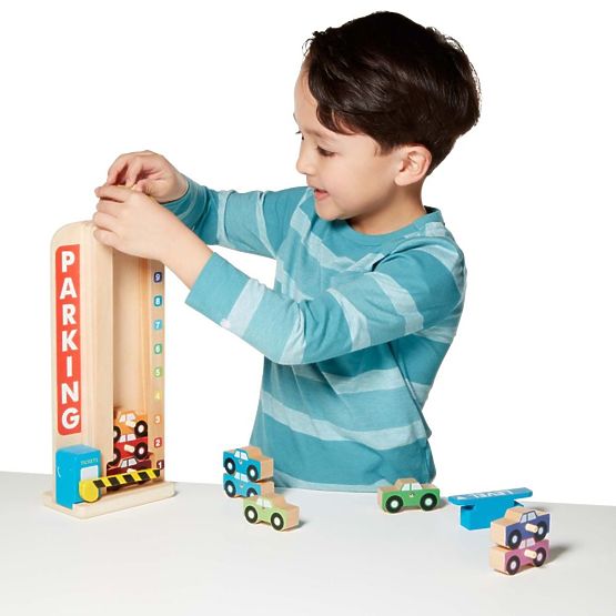 Garage de stationnement empilable avec petites voitures