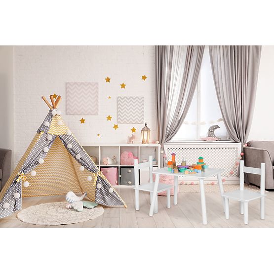 Table +2 chaises mobilier pour enfants ensemble ECOTOYS