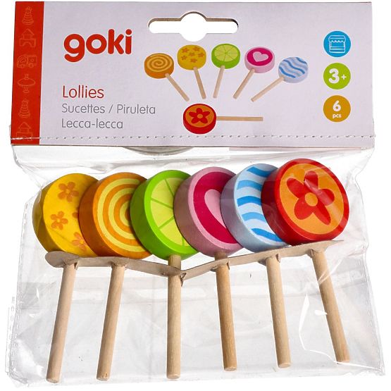 Sucettes Goki 6 pièces
