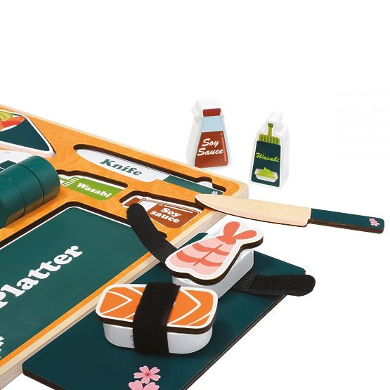 Sushi en bois - Puzzle 3D
