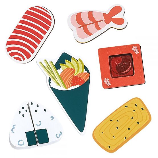 Sushi en bois - Puzzle 3D
