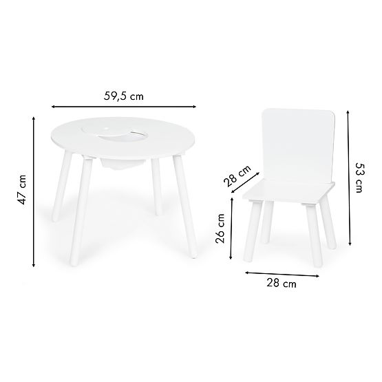 Table + 2 chaises Ekotony