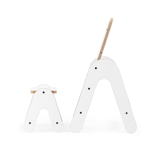 Table avec tableau Massam - Blanche