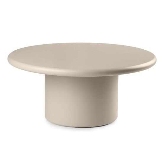 Table basse Arce 80 cm, beige foncé, mat