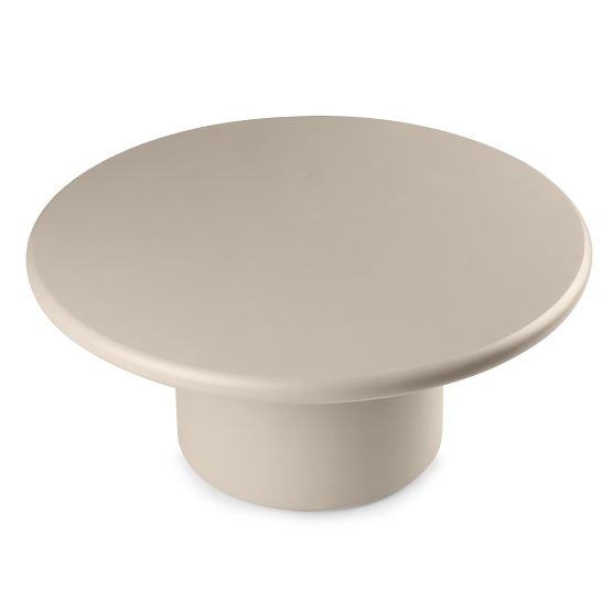 Table basse Arce 80 cm, beige foncé, mat