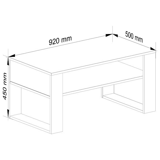 TABLE BASSE DOMI CHÊNE ARTISAN / BLANC