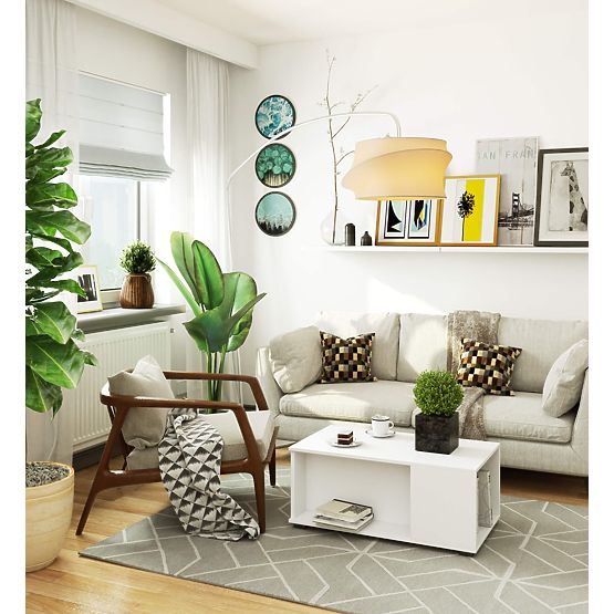 TABLE BASSE JULIET BLANCHE