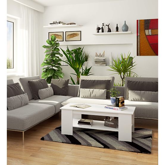 TABLE BASSE KAMI BLANC