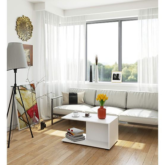 TABLE BASSE MARGO BLANC