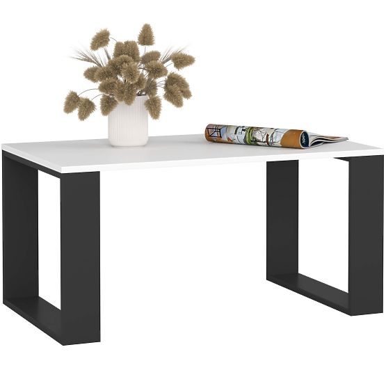TABLE BASSE NOX BLANC / NOIR