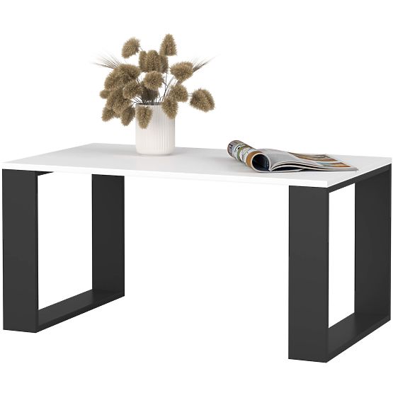 TABLE BASSE NOX BLANC / NOIR