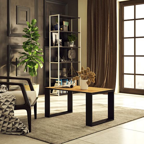 TABLE BASSE NOX CHÊNE CRAFT / NOIR