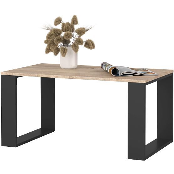 TABLE BASSE NOX CHÊNE SONOMA / NOIR