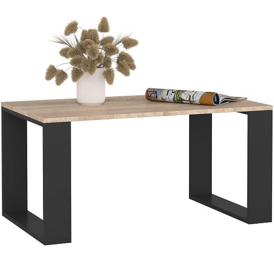 TABLE BASSE NOX CHÊNE SONOMA / NOIR