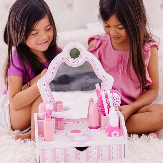 Table cosmétique pour enfants avec miroir