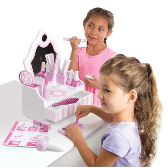 Table cosmétique pour enfants avec miroir