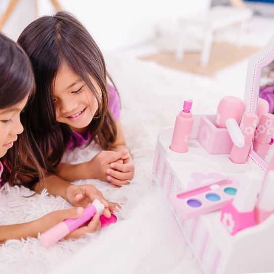 Table cosmétique pour enfants avec miroir