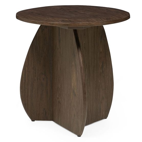 Table d'appoint Noku 50 cm, noyer foncé