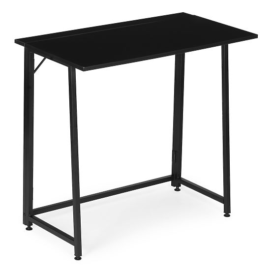 Table d'ordinateur pliant 80x45 cm table pour ordinateur portable noir ModernHome