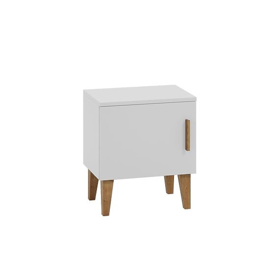 Table de chevet KUBI - blanc