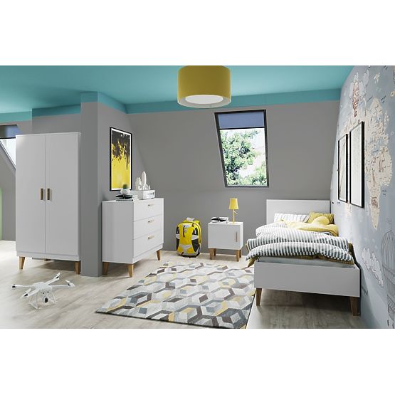 Table de chevet KUBI - blanc