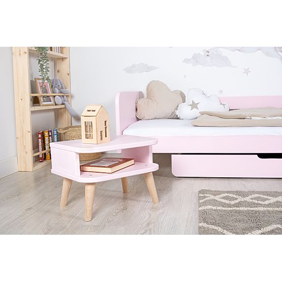 Table de chevet NELL - rose poudré