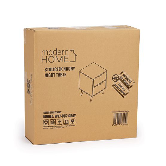 Table de chevet noire NORLA