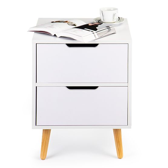 Table de chevet NORLA blanche