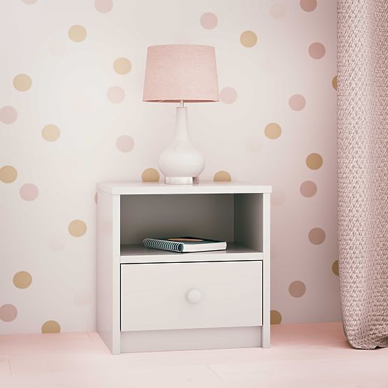 Table de chevet Ourbaby pour enfants - blanche