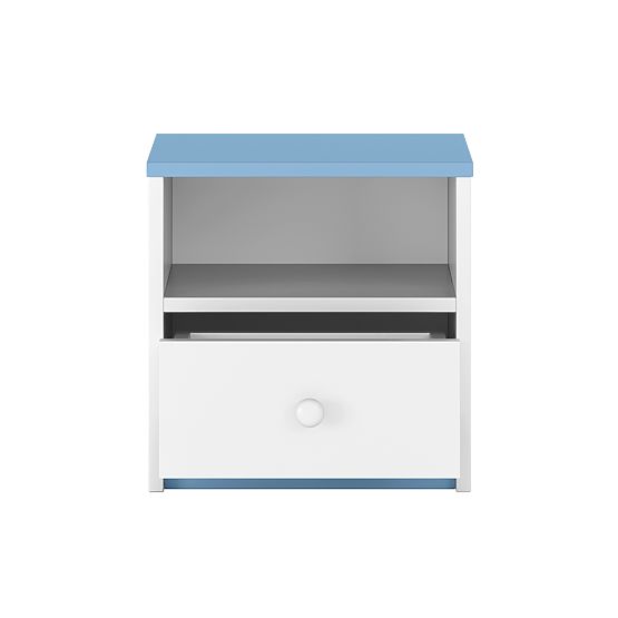 Table de chevet enfant Ourbaby - bleu-blanc